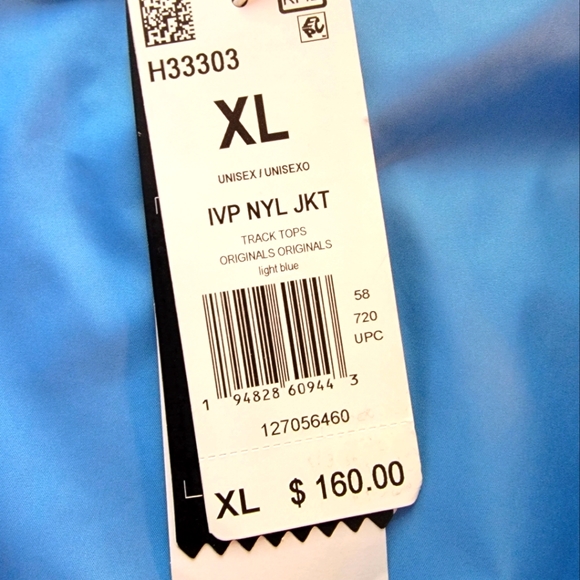 BRAND NEW Adidas Ivy Park Lite Blue Nylon *UNISEX* Track Jacket Men's/Women's XL - Picture 8 of 8